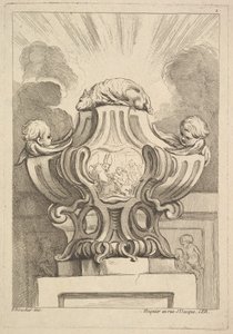 壺の設計、1725-72年。 作： Gabriel Huquier