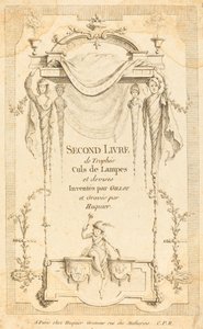ランプの終わりと通貨トロフィーの第 2 巻: タイトル ページ 作： Gabriel Huquier after Claude Gillot