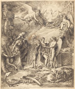 プロヴァンス伯爵の結婚の寓話 作： Gabriel Jacques de Saint Aubin