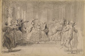 「ライバルの妖精」よりバレエ 作： Gabriel Jacques de Saint Aubin