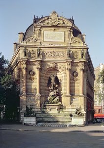 フォンテーヌサンミッシェル、1860 作： Gabriel Jean Antoine Davioud