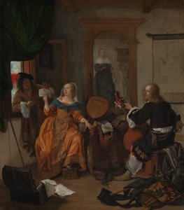 ミュージカルパーティー、1659年。 作： Gabriel Metsu