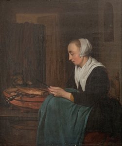 眠る店員 作： Gabriel Metsu