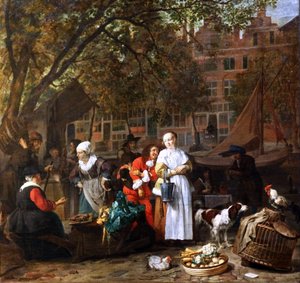 フランス語：Le marché aux herbes d