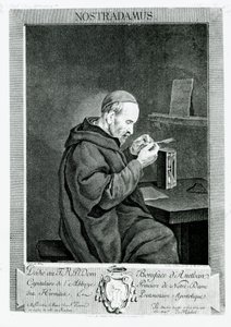 ミシェルノストラダムス（1503-66）の肖像画、クリスチャンフォンメッシェル（1737-1817）1762によって彫刻 作： Gabriel Metsu