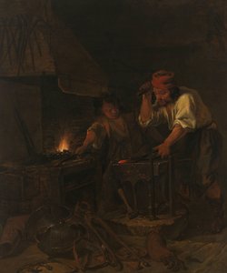 武器鍛冶 作： Gabriel Metsu