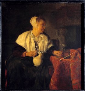 リボッターです。ガブリエル・メツ（1629-1667）の絵 Ec.中空。 作： Gabriel Metsu