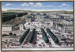 Château de Sceaux (Le oursの庭園), by Perelle 作： Gabriel Perelle