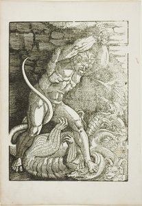 『ヘラクレスの生涯の情景』より、ラーネアン・ヒドラを倒すヘラクレス 作： Gabriel Salmon