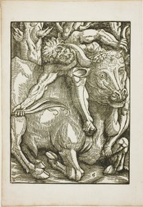 ヘラクレスの労働: ヘラクレスのクレタ島の雄牛の捕獲 作： Gabriel Salmon