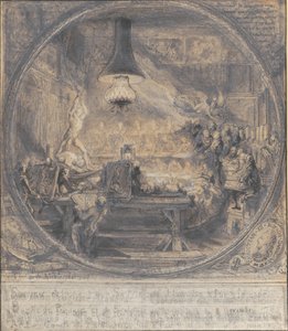 国王クリスチャン 7 世の Det kgl への訪問。 パリのフランス芸術アカデミー、11 月 8 日。 1768年。 作： ガブリエル・ド・サン・トーバン