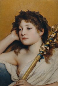 女性の頭を感知 作： Gabriel von Max