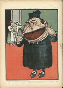 ラジーノのガランタラ (1865-1937) のイラスト、2006 年 5 月 8 日 - 反宗教主義、宗教的信仰、イタリア語、外国のプレス - マリアンヌ、治癒 - 歯が生える 作： Gabriele  Galantara