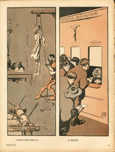 バタープレート、番号242、風刺的な色 作： Gabriele Galantara