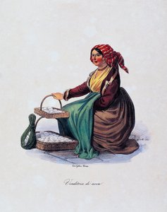 ガエタノ・ドゥーラ（1805-1878）作「卵売り」（イタリア 作： Gaetano Dura