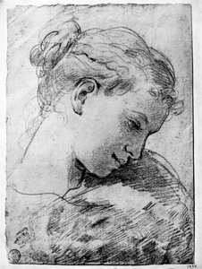 18世紀の女の子の頭の研究、1933年。