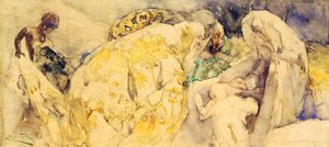 マギの崇拝 作： Gaetano Previati