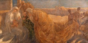 ガエタノ・プレヴィアーティによる「マギの崇拝 作： Gaetano Previati