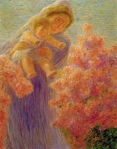 お母さんと子供 作： Gaetano Previati