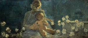菊の聖母 作： Gaetano Previati