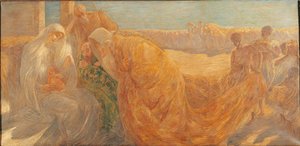賢者の崇拝、1896年。 作： Gaetano Previati