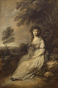 リチャード・ブリンズリー・シェリダン夫人、17871796。 作： Gainsborough Dupont