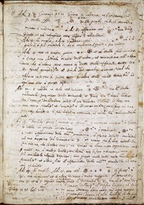 ガリレオが4つの星をMedicea SideraまたはPianeti Medicei（Planetes mediceennes）と名付けた「Sidereus Nuncius」のページ：イタリアの天文学者・物理学者であるガリレオ・ガリレイ（1564-1642）がコジモ・デ・メディシス（Cosimo de Medicis）のために書いた原稿 作： Galileo Galilei