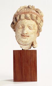 菩薩、100-200（漆喰） 作： Gandhara School