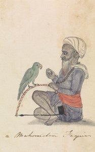 Um maometano com seu papagaio 作： Gangaram Chintaman Tambat