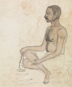 数珠を持つ男 作： Gangaram Chintaman Tambat