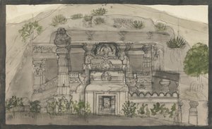 インダス サブハの外の景色 作： Gangaram Chintaman Tambat