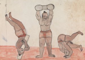 運動する 3 つの Jeyties 作： Gangaram Chintaman Tambat