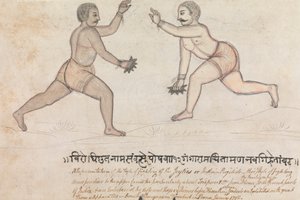 Two Jeyties Fighting 作： Gangaram Chintaman Tambat