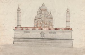 Vista oeste ou traseira de Bullishwur 作： Gangaram Chintaman Tambat