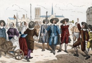 ワインを売る男性、c。 1630 - 1640 作： Garcia (after)