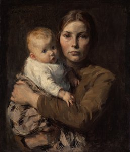 母と子、c。 1906年。