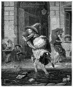 1885年、嵐の通過。 作： Garnier