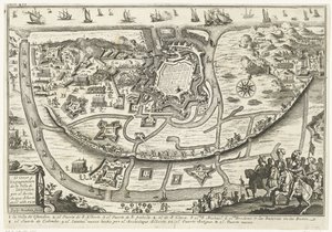ベレグ・ヴァン・オーステンデ、1601年 1601 年のアルベルト大公によるヴィラ デ オステンデンの包囲と追放 (オブジェクトのタイトル) 作： Gaspar Bouttats