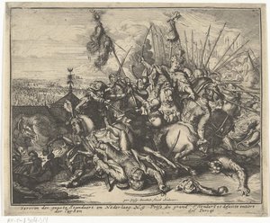 ウィーン包囲戦でのオスマン軍の敗北 Korte beschryvinghe, en de aen-wysinghe der plaetsen in desen boeck, with their teghen wordighen standt, pertinently uyt-gebeldt, in Oostenryck (series title) 作： Gaspar Bouttats