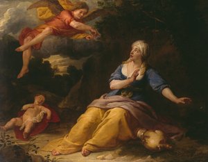 砂漠のハガル 作： Gaspar De Crayer