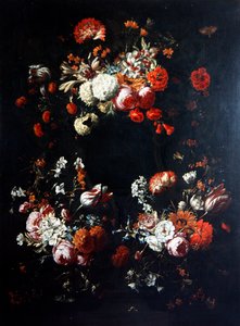 フラワーピース（油彩・キャンバス） 作： Gaspar Pieter II Verbruggen