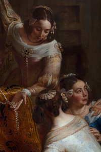 ハレの聖マルティン大聖堂に宝石を贈るスペインのイザベラ大公妃 作： Gaspar De Crayer