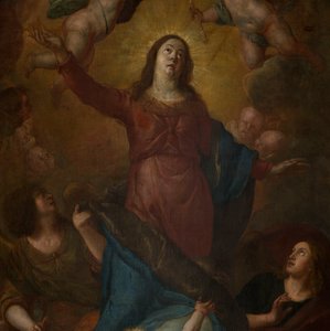 教区教会 (Sint-Walburgakerk)。 ペインティング。 ガスパール・ド・クライヤー。 1652 作： Gaspar De Crayer