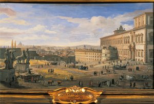 イタリア、ローマ、クイリナール宮殿 作： Gaspar van Wittel