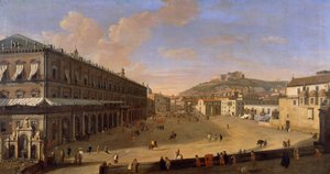 ガスパル・ファン・ウィッテル作「ナポリの宮殿広場」（1652年または1653年～1736年）