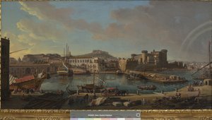 ナポリのドック、1711 作： Gaspar van Wittel