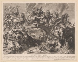 橋の上のアマゾンの戦い 作： Gaspard Duchange (attributed to)