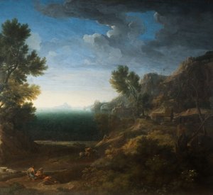 古典的な風景、1670 年。