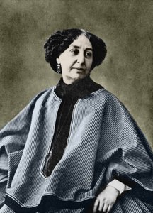 ジョルジュ・サンド（Aurore Dupin, Baronne Dudevant）（1804-1876）フランスの作家、1865年頃にナダールが撮影した写真。