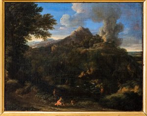チボリの火事 作： Gaspard Poussin Dughet